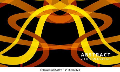 Abstract curve line wave background - vector