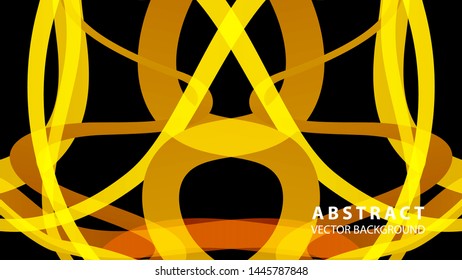 Abstract curve line wave background - vector
