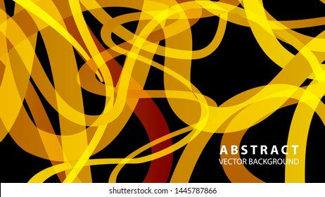 Abstract curve line wave background - vector
