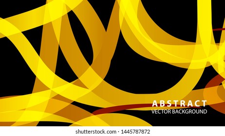 Abstract curve line wave background - vector