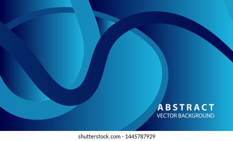 Abstract curve line wave background - vector