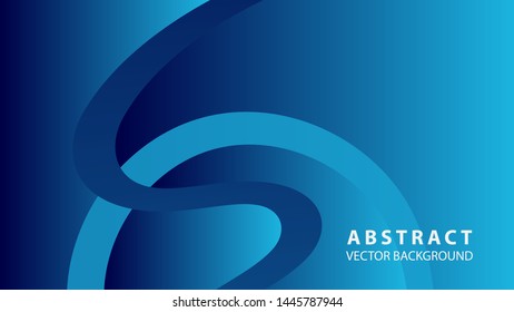 Abstract curve line wave background - vector