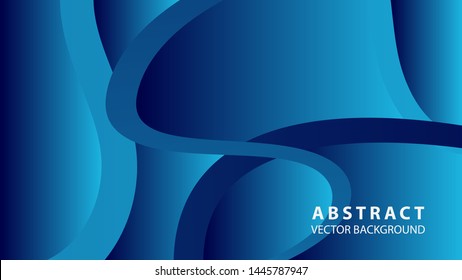 Abstract curve line wave background - vector