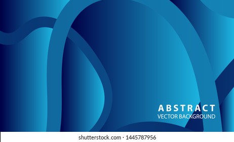Abstract curve line wave background - vector