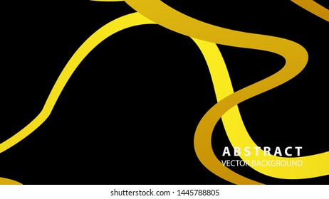 Abstract curve line wave background - vector