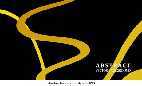 Abstract curve line wave background - vector