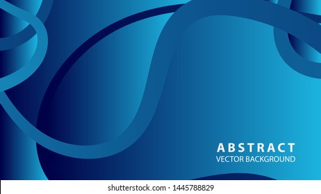 Abstract curve line wave background - vector