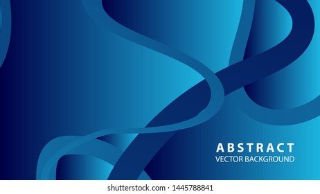 Abstract curve line wave background - vector
