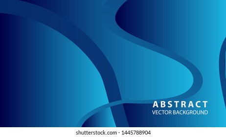 Abstract curve line wave background - vector