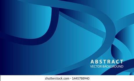 Abstract curve line wave background - vector