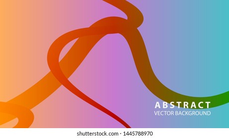 Abstract curve line wave background - vector