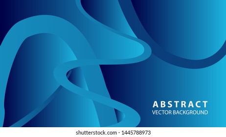 Abstract curve line wave background - vector