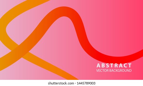 Abstract curve line wave background - vector