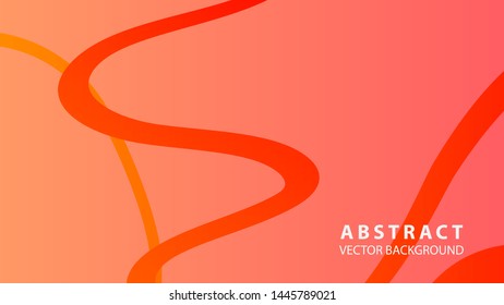Abstract curve line wave background - vector
