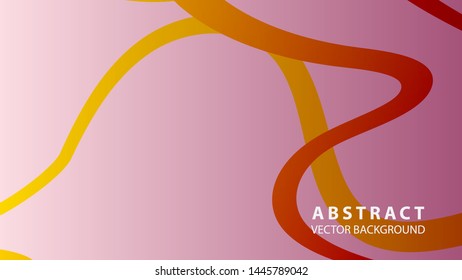 Abstract curve line wave background - vector