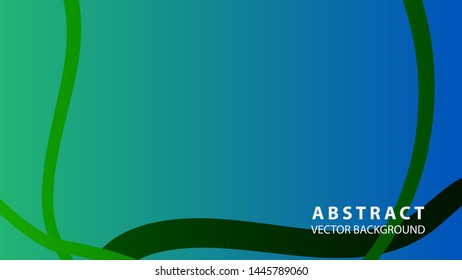 Abstract curve line wave background - vector