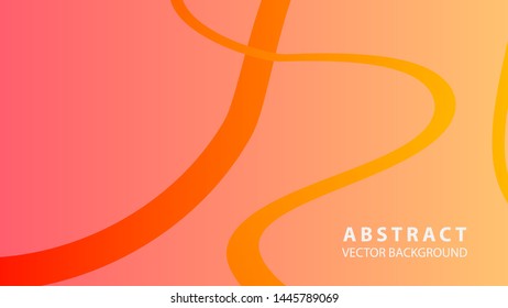 Abstract curve line wave background - vector