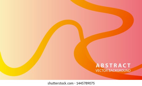 Abstract curve line wave background - vector