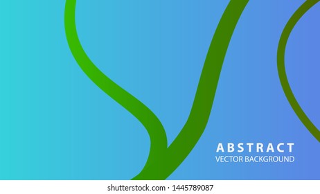 Abstract curve line wave background - vector