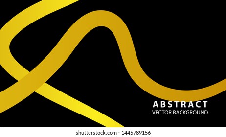 Abstract curve line wave background - vector