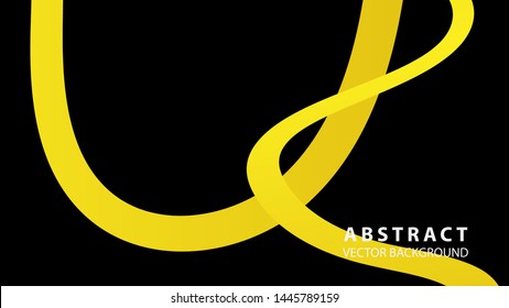 Abstract curve line wave background - vector
