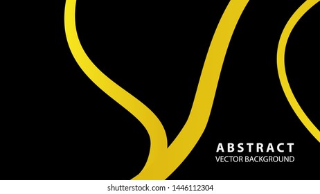 Abstract curve line wave background - vector
