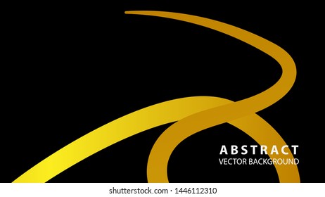 Abstract curve line wave background - vector
