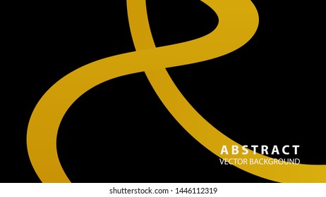 Abstract curve line wave background - vector
