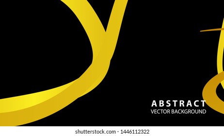 Abstract curve line wave background - vector

