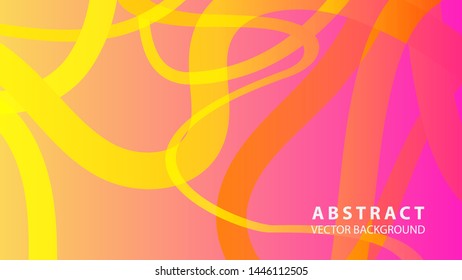 Abstract curve line wave background - vector
