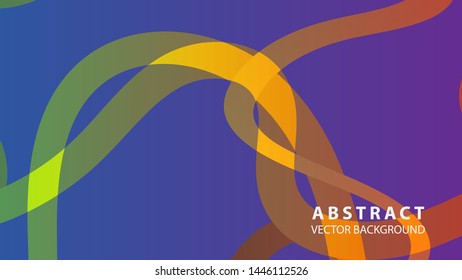 Abstract curve line wave background - vector
