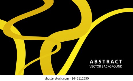 Abstract curve line wave background - vector
