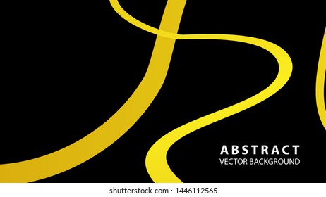 Abstract curve line wave background - vector
