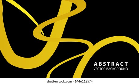 Abstract curve line wave background - vector
