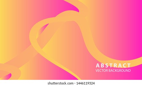 Abstract curve line wave background - vector