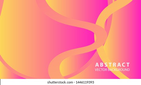 Abstract curve line wave background - vector