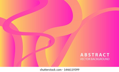 Abstract curve line wave background - vector