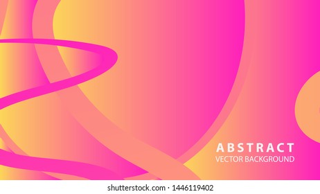 Abstract curve line wave background - vector
