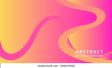 Abstract curve line wave background - vector
