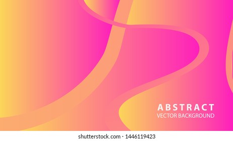 Abstract curve line wave background - vector