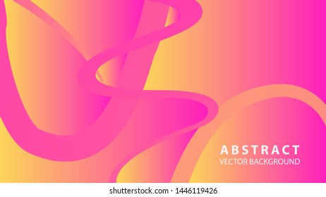 Abstract curve line wave background - vector