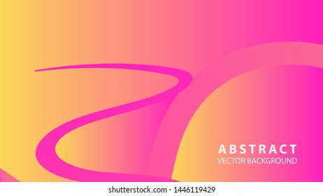 Abstract curve line wave background - vector