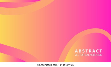 Abstract curve line wave background - vector