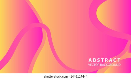 Abstract curve line wave background - vector