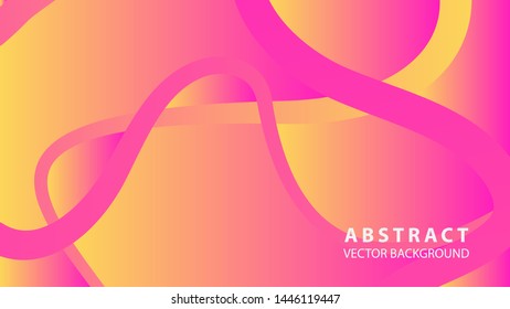 Abstract curve line wave background - vector