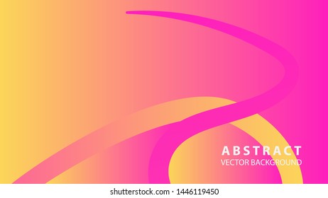 Abstract curve line wave background - vector