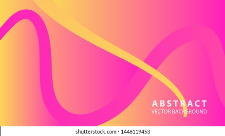 Abstract curve line wave background - vector