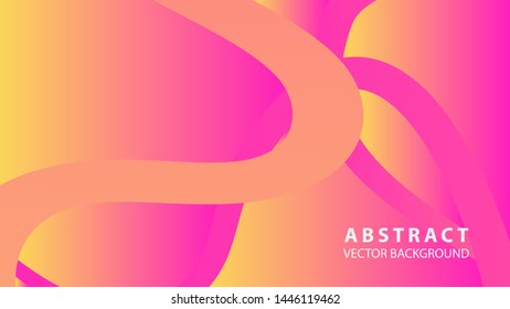 Abstract curve line wave background - vector