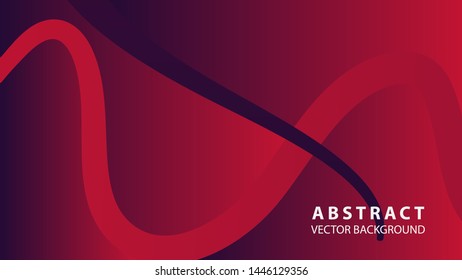 Abstract curve line wave background - vector