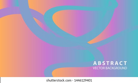 Abstract curve line wave background - vector